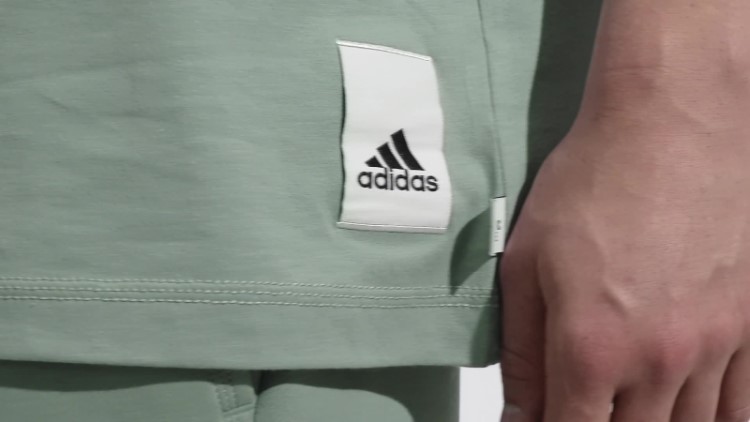 Camiseta Lounge Verde Prata Adidas
