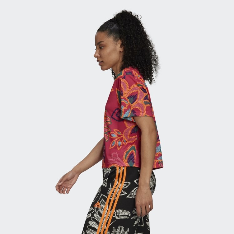 Camiseta Adidas Farm Rio Com Estampa Berry