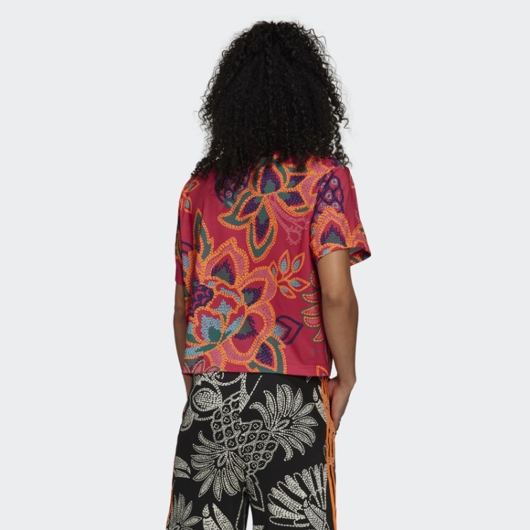 Camiseta Adidas Farm Rio Com Estampa Berry