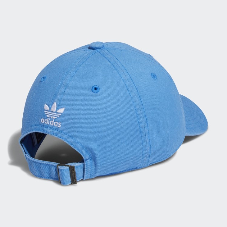 Boné Azul Adidas Com Amarração Na Parte De Trás