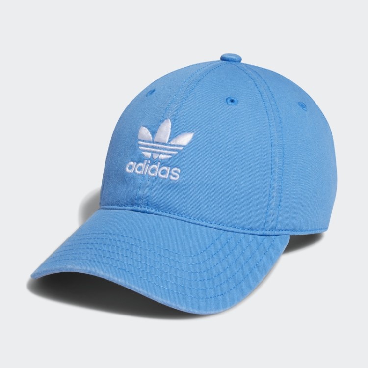 Boné Azul Adidas Com Amarração Na Parte De Trás