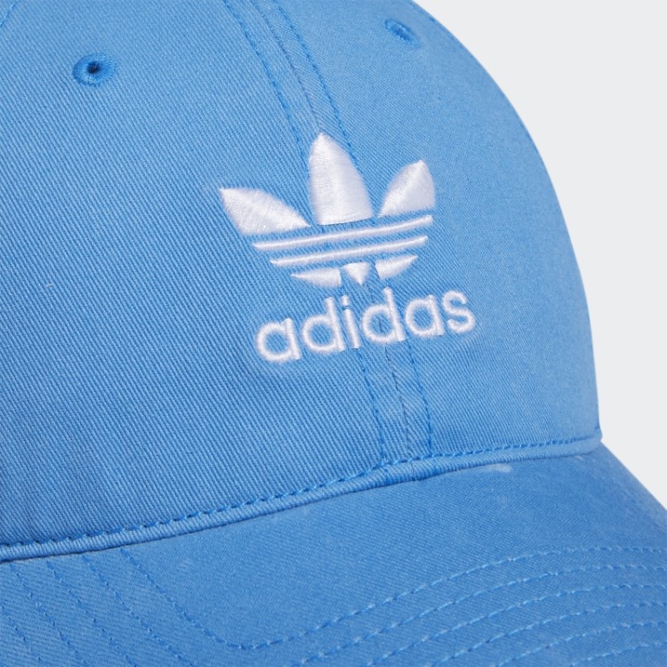 Boné Azul Adidas Com Amarração Na Parte De Trás