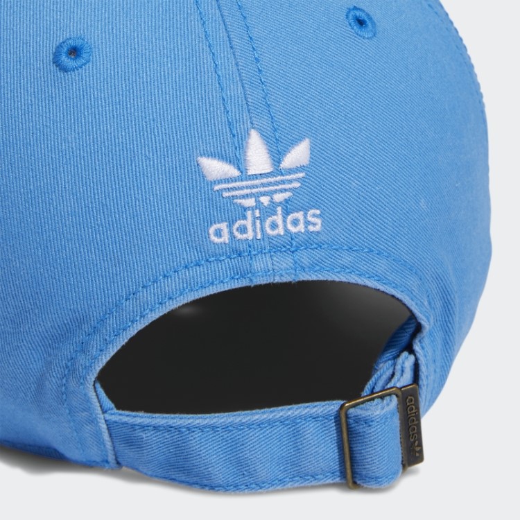 Boné Azul Adidas Com Amarração Na Parte De Trás