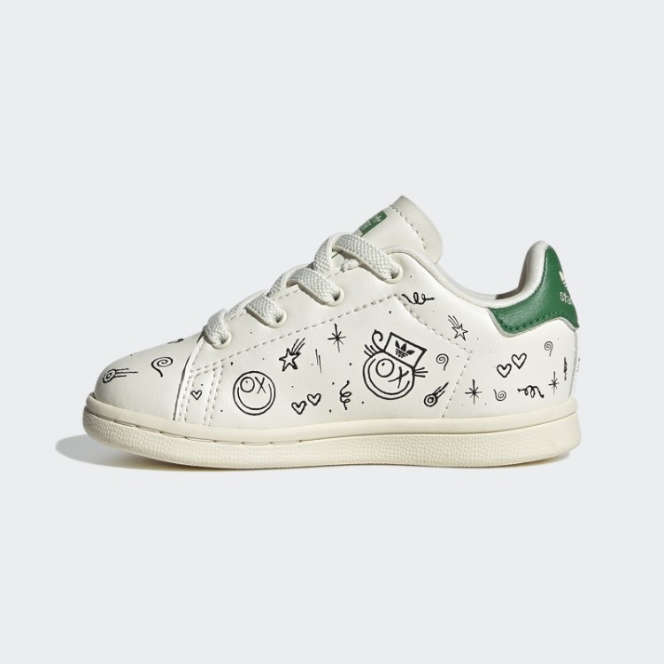 Elegante Sapato Adidas Stan Smith Preto