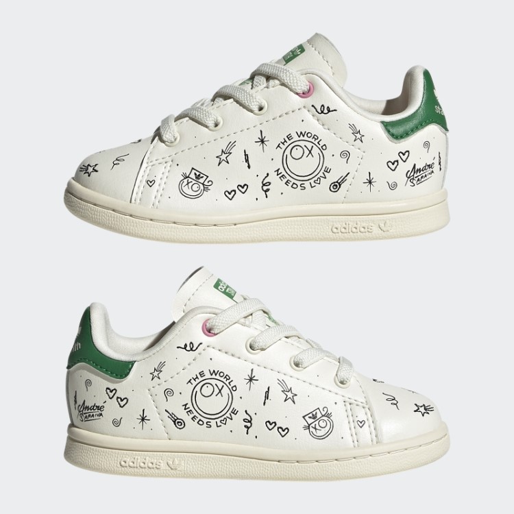 Elegante Sapato Adidas Stan Smith Preto