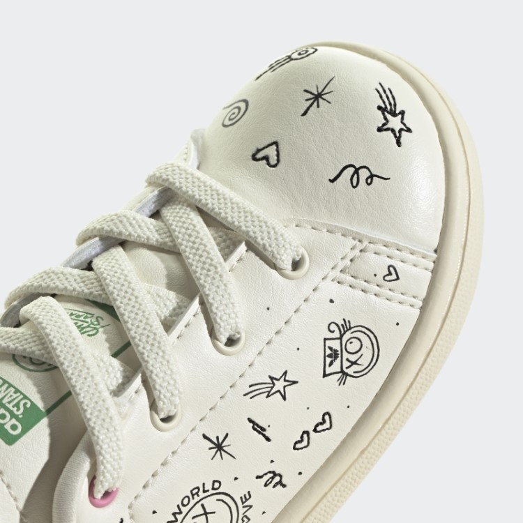 Elegante Sapato Adidas Stan Smith Preto