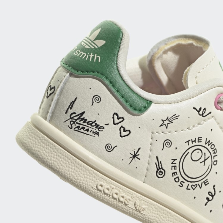 Elegante Sapato Adidas Stan Smith Preto