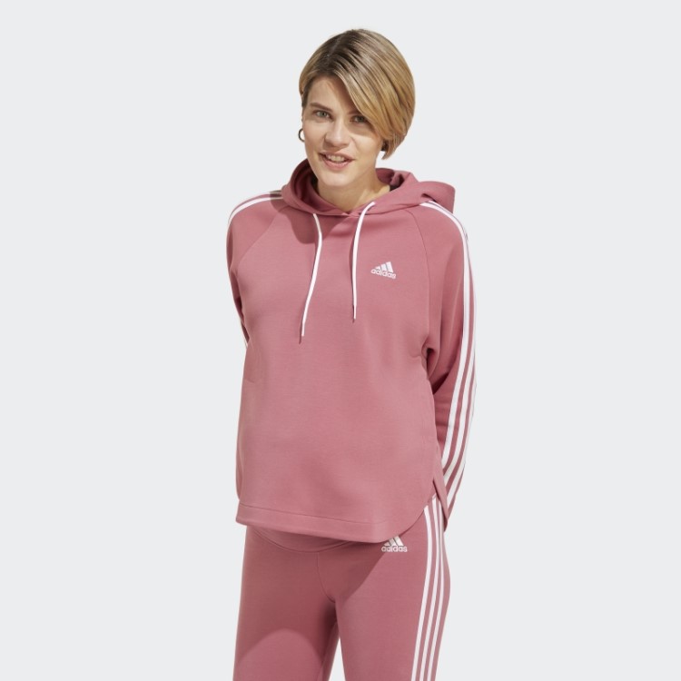 Moletom Com Capuz Maternidade Adidas Rosa