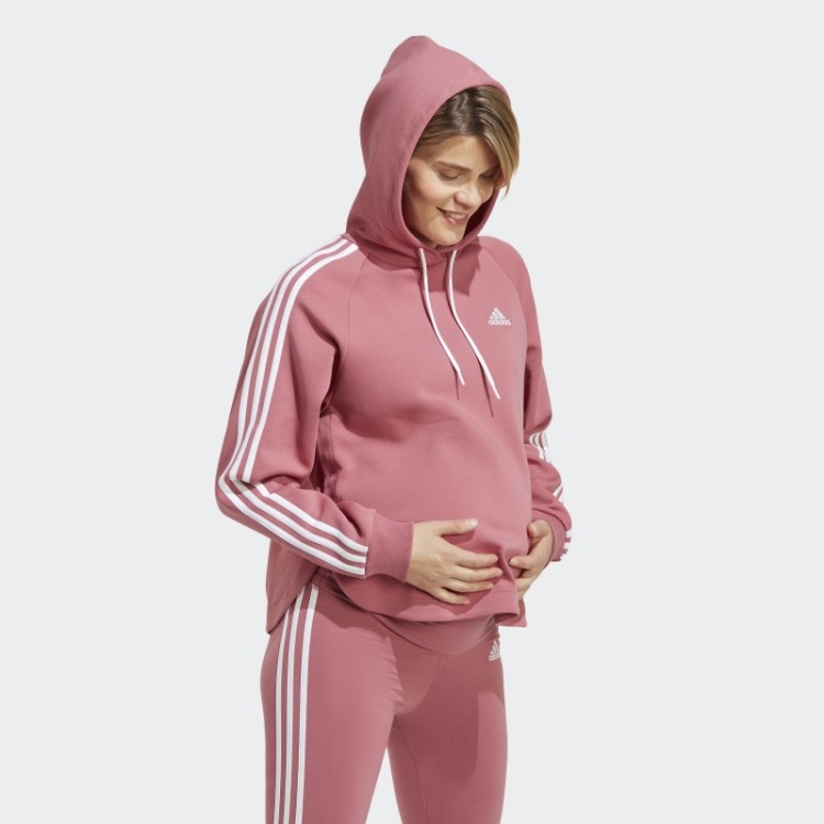 Moletom Com Capuz Maternidade Adidas Rosa