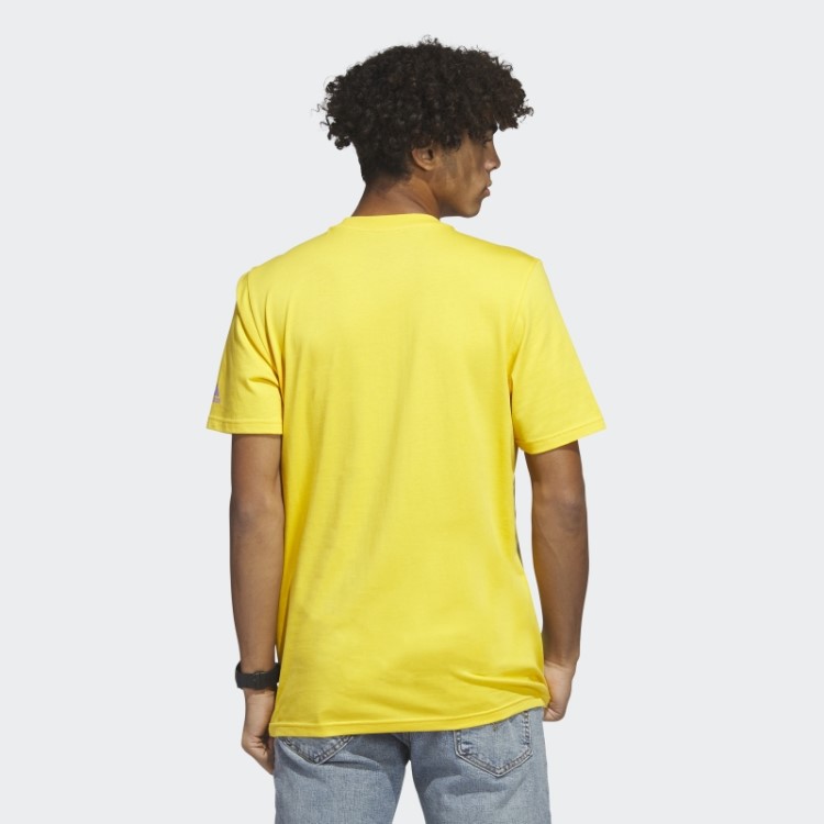Camiseta Adidas Gold Linear Beach-bit Manga Curta Estampada