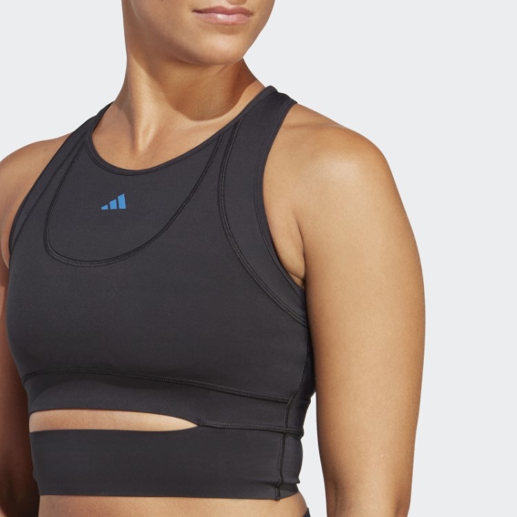 Adidas Regata Personalizada Hiit Heat.rdy Crop Training Preta