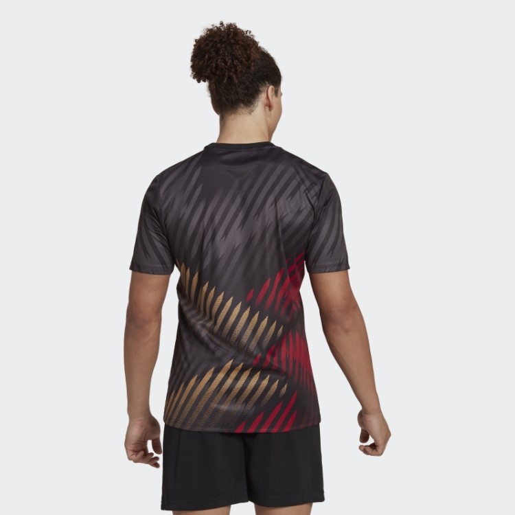 Camisa Pré-jogo Alemanha Preta Adidas