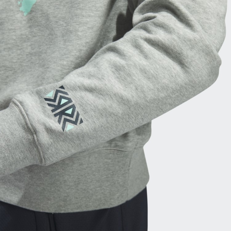 Moletom Vintage Kraken Cinza Médio Adidas