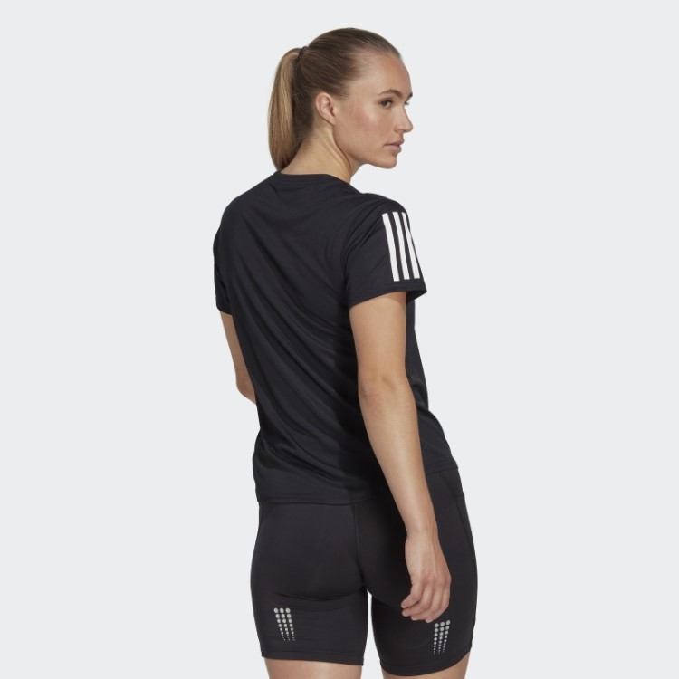 Adidas Preta Quente Possui A Camiseta Run