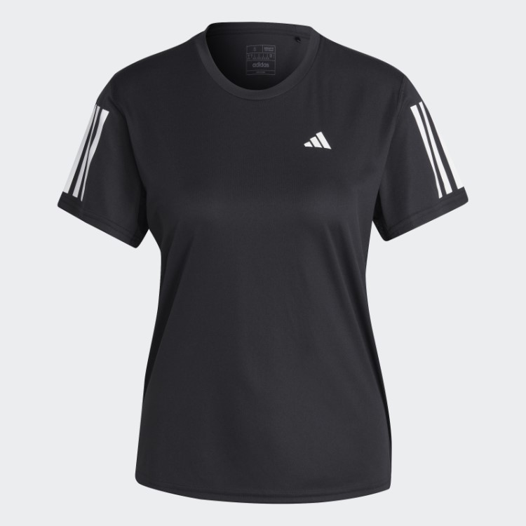 Adidas Preta Quente Possui A Camiseta Run