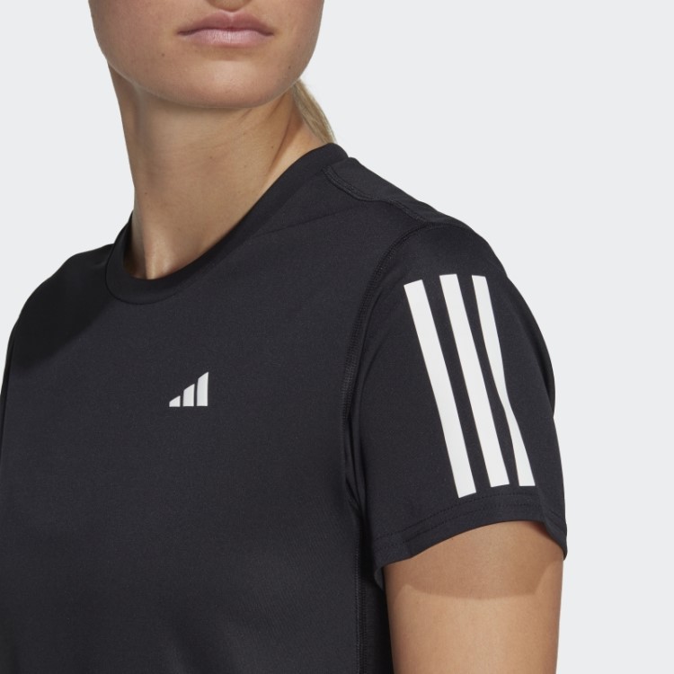 Adidas Preta Quente Possui A Camiseta Run