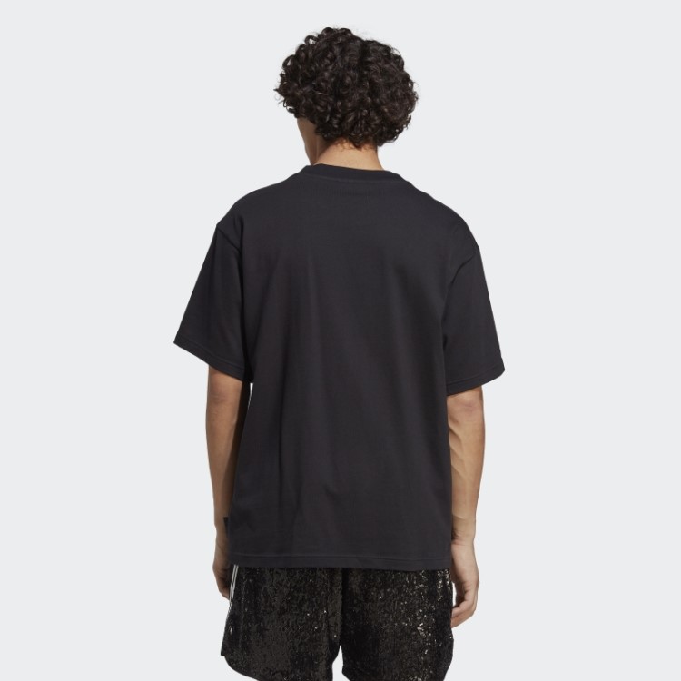 Camiseta Preta Adidas Versão Azul Clube