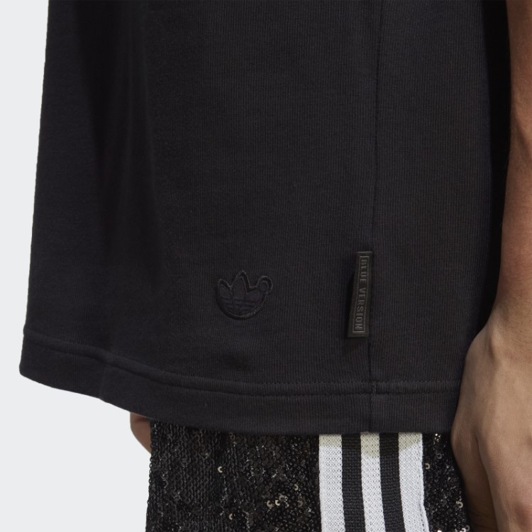 Camiseta Preta Adidas Versão Azul Clube