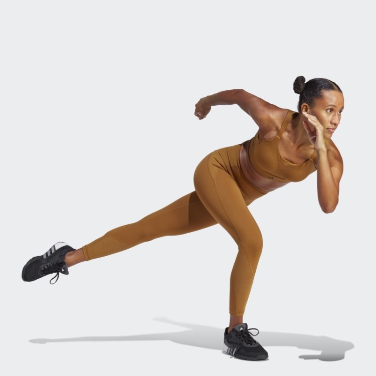 Sutiã Personalizado De Alto Suporte Para Treinamento De Impacto Adidas Bronze