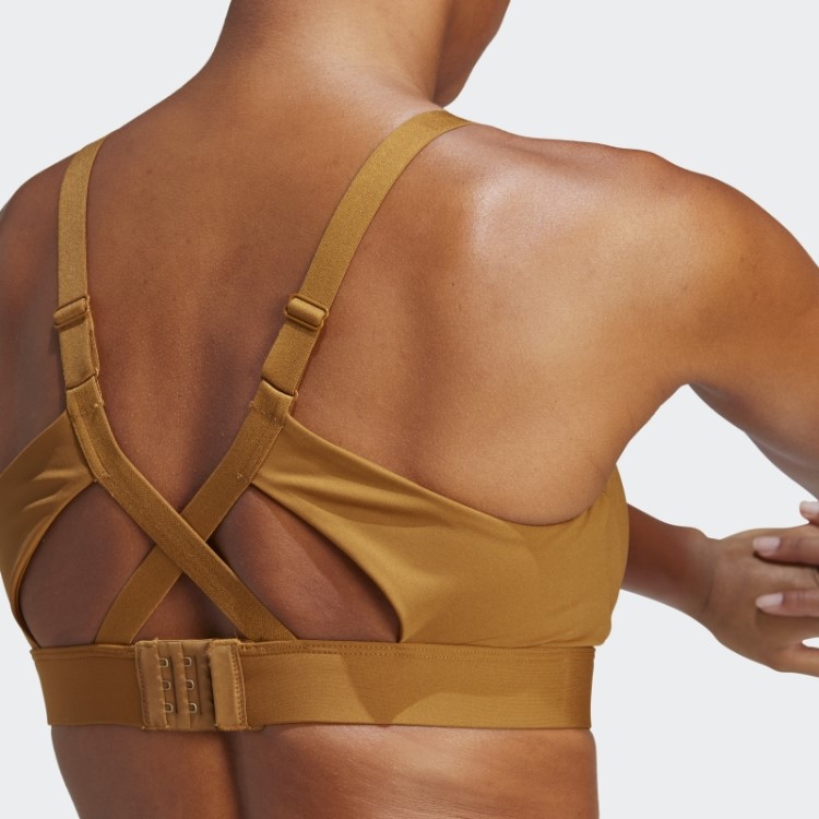 Sutiã Personalizado De Alto Suporte Para Treinamento De Impacto Adidas Bronze