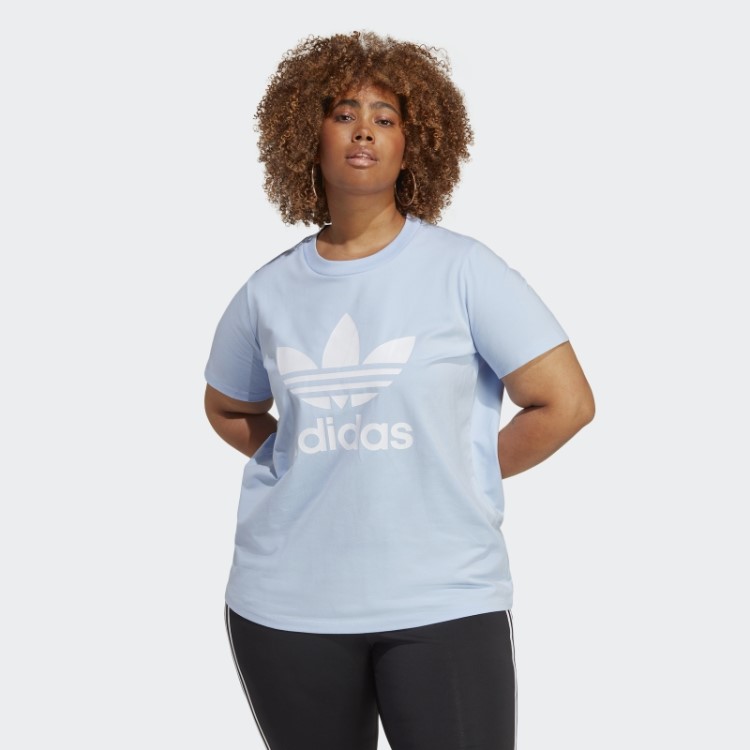 Camiseta Azul Dawn Adidas Adicolor Classics Trefoil (tamanho Grande)