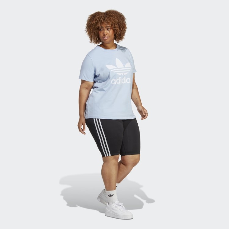 Camiseta Azul Dawn Adidas Adicolor Classics Trefoil (tamanho Grande)