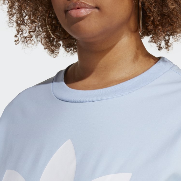Camiseta Azul Dawn Adidas Adicolor Classics Trefoil (tamanho Grande)
