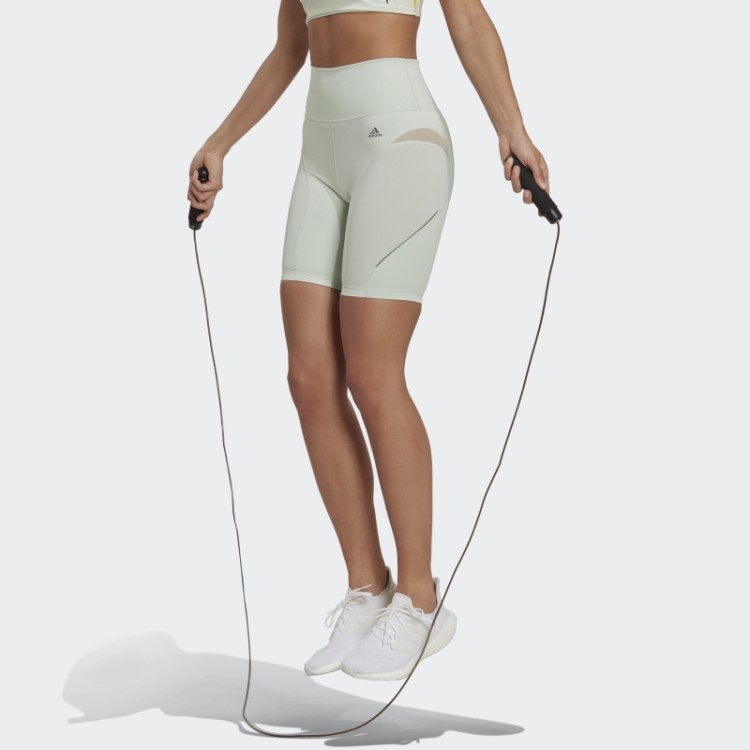 Leggings Curtas De Treino Hiit 45 Segundos Verde Sob Medida Adidas Fashion