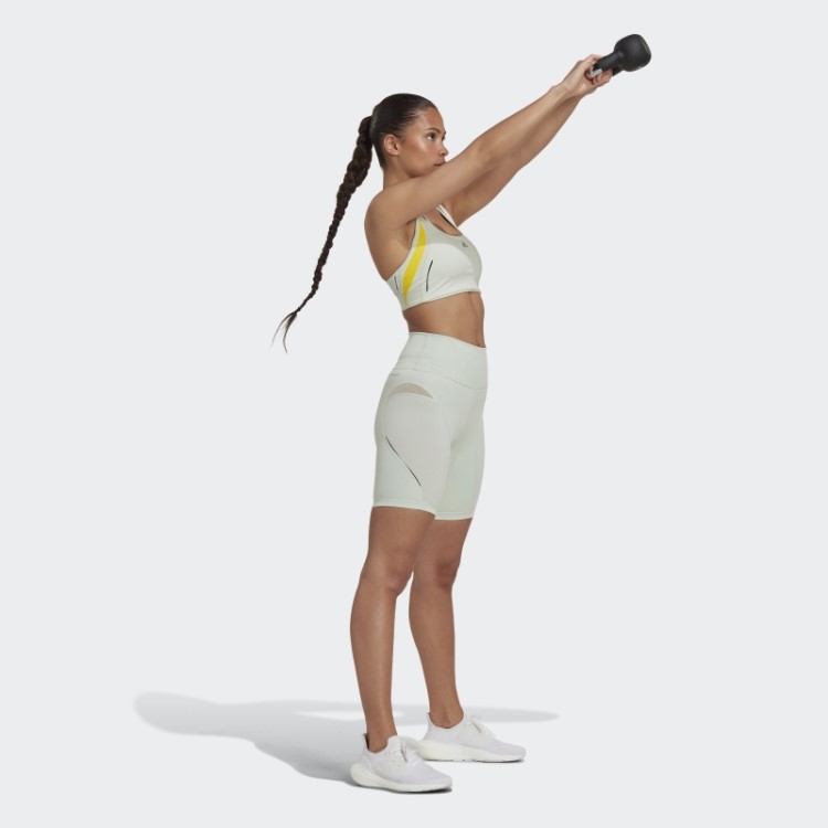 Leggings Curtas De Treino Hiit 45 Segundos Verdes Personalizadas Adidas