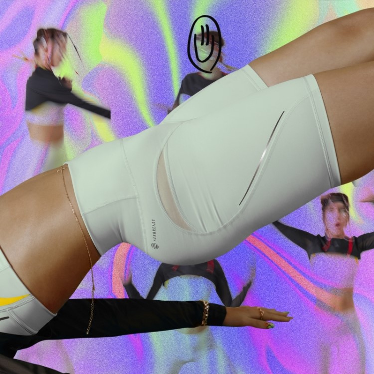 Leggings Curtas De Treino Hiit 45 Segundos Verdes Personalizadas Adidas