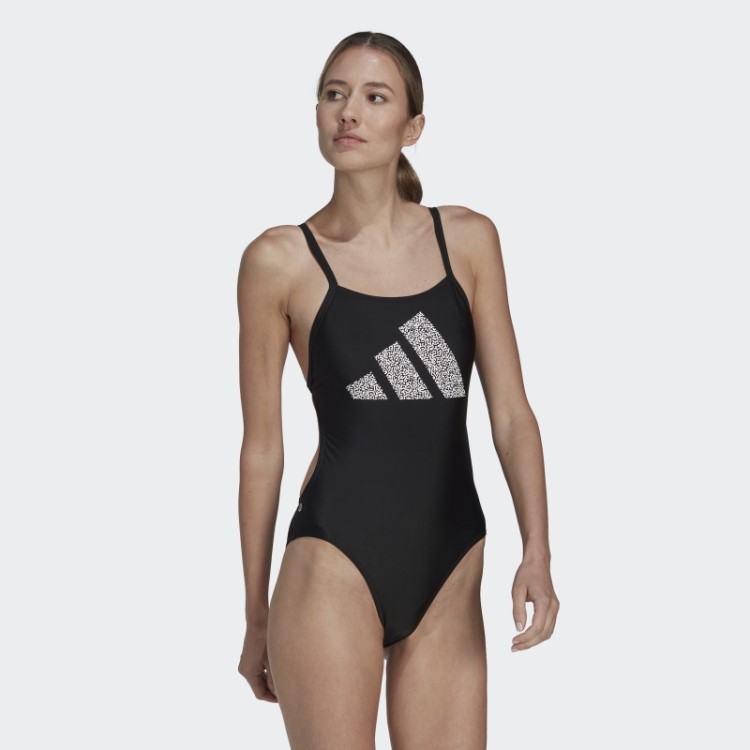 Fato De Banho Adidas Preto Com 3 Barras E Logótipo
