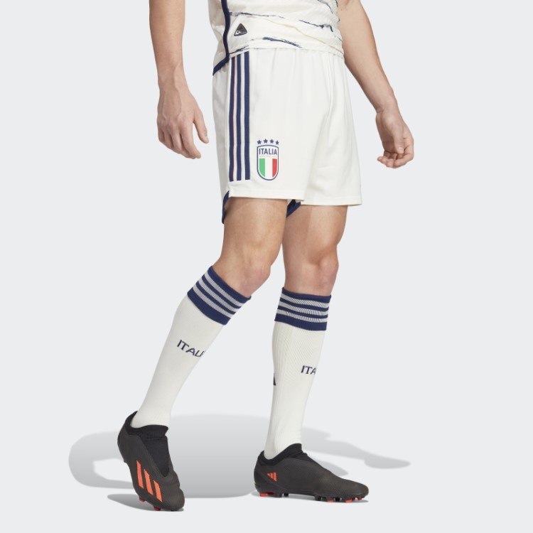 Calções Brancos Adidas Italia 23 Away Autênticos