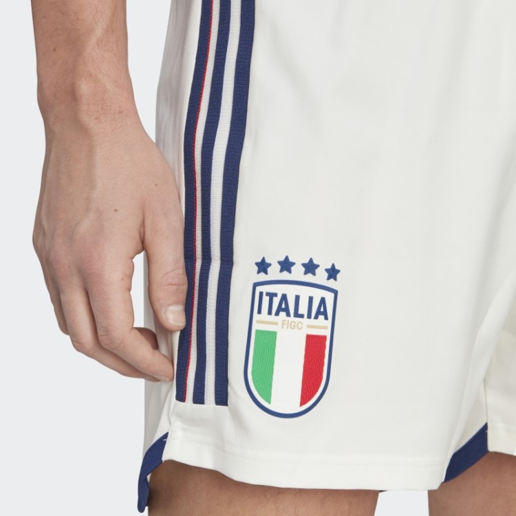 Calções Brancos Adidas Italia 23 Away Autênticos