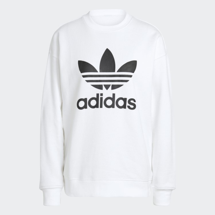 Moletom Branco Trifoil Adidas