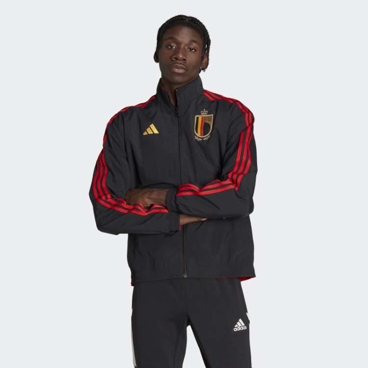 Jaqueta Adidas Preta Belgica Hino