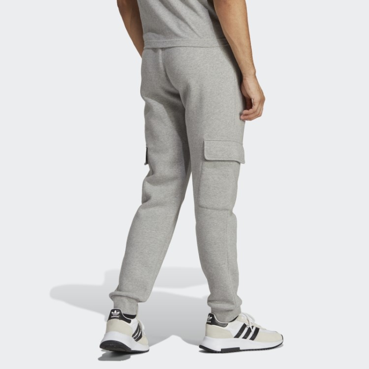 Calça Cargo Adidas Trefoil Essentials Cinza Médio