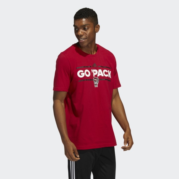 Camiseta Vermelha Adidas Wolfpack