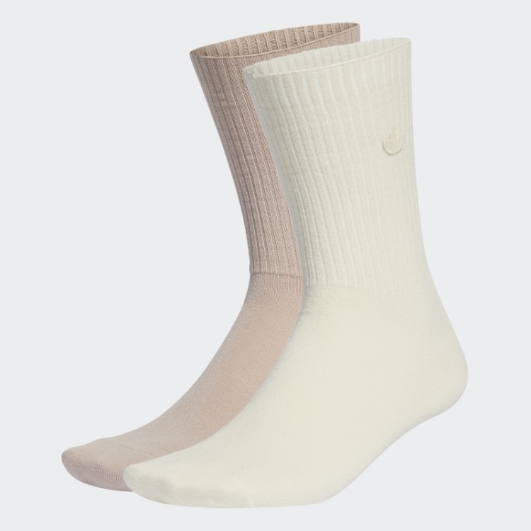 Adidas Premium Essentials Crew Meias 2 Pares Taupe