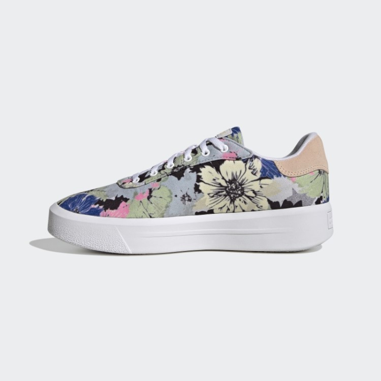 Plataforma De Quadra Branca Cln Sapatos Adidas