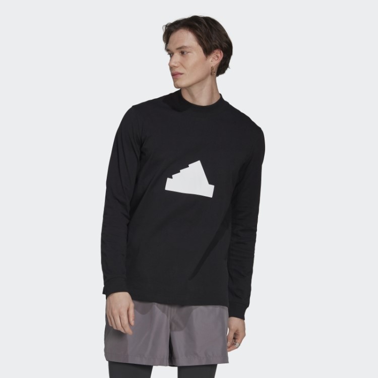Camiseta Manga Longa Adidas Preta