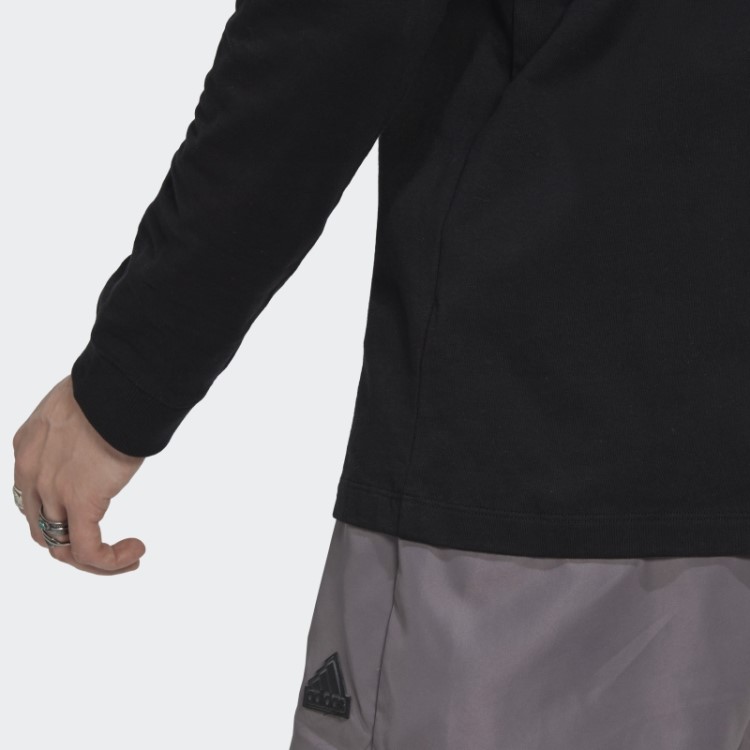 Camiseta Manga Longa Adidas Preta