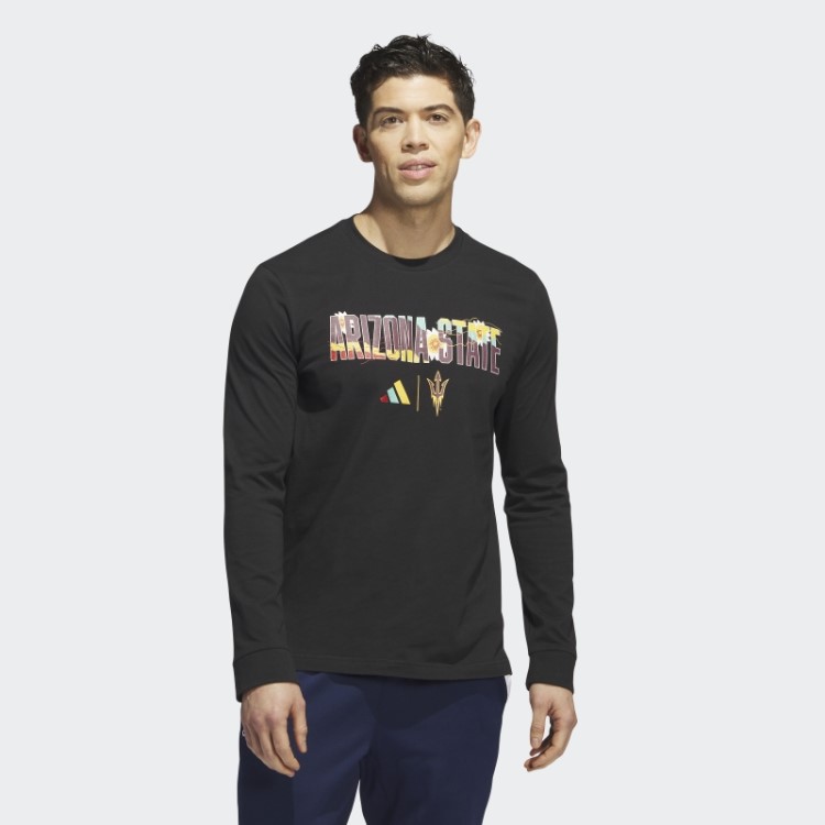 Camiseta Preta Adidas Sun Devils Manga Longa