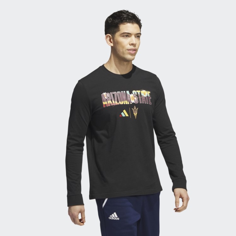 Camiseta Preta Adidas Sun Devils Manga Longa