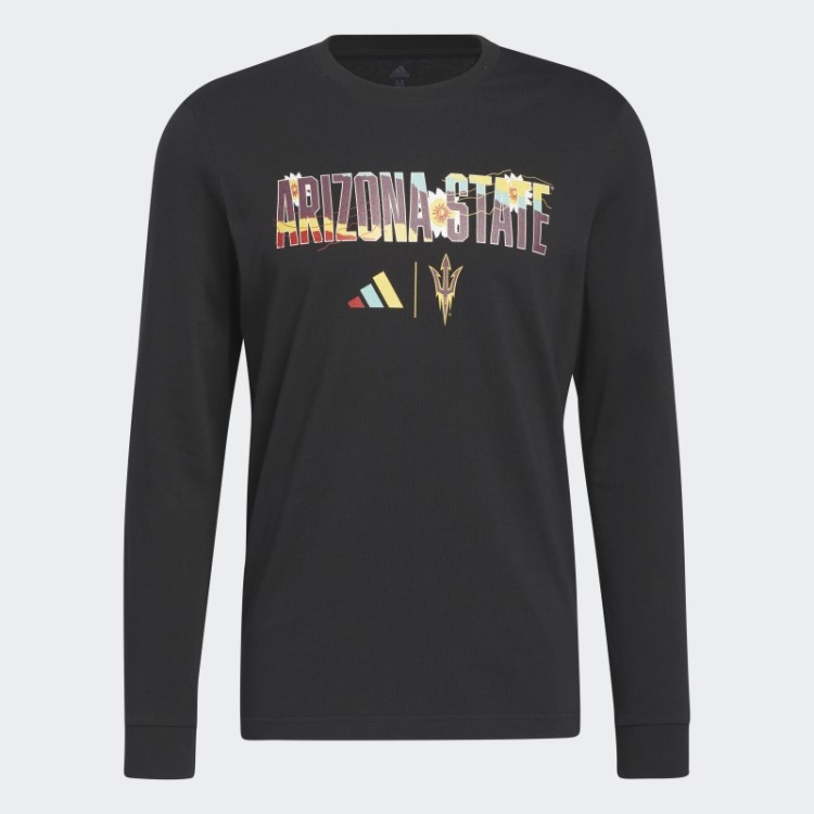 Camiseta Preta Adidas Sun Devils Manga Longa