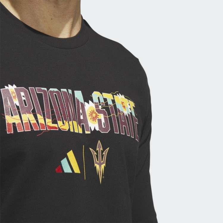 Camiseta Preta Adidas Sun Devils Manga Longa