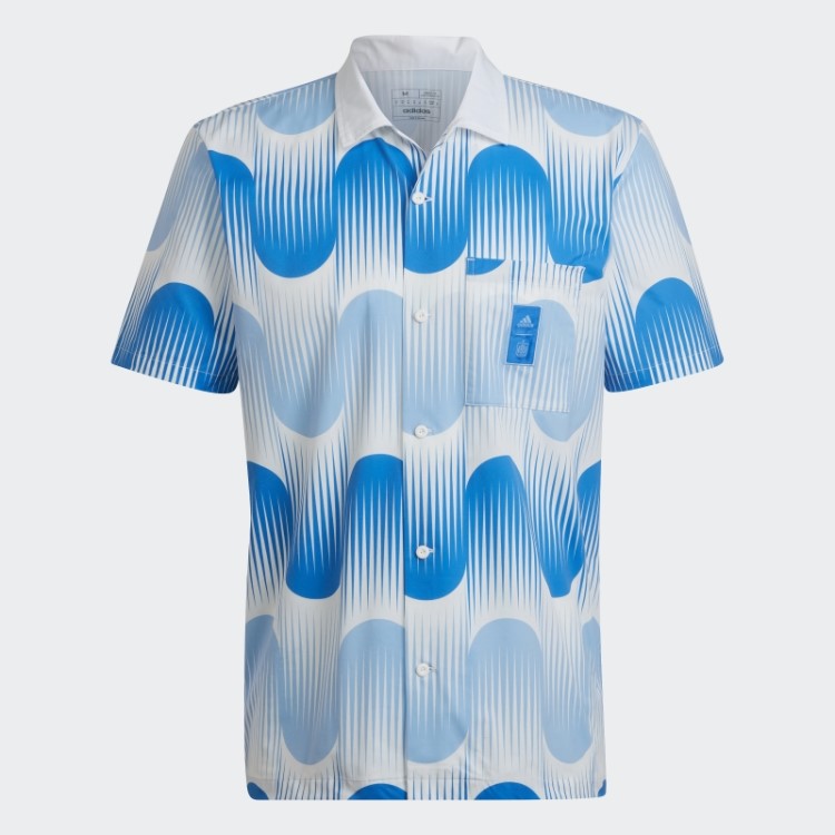 Camisa ícone Da Espanha Adidas Bahia Azul Claro