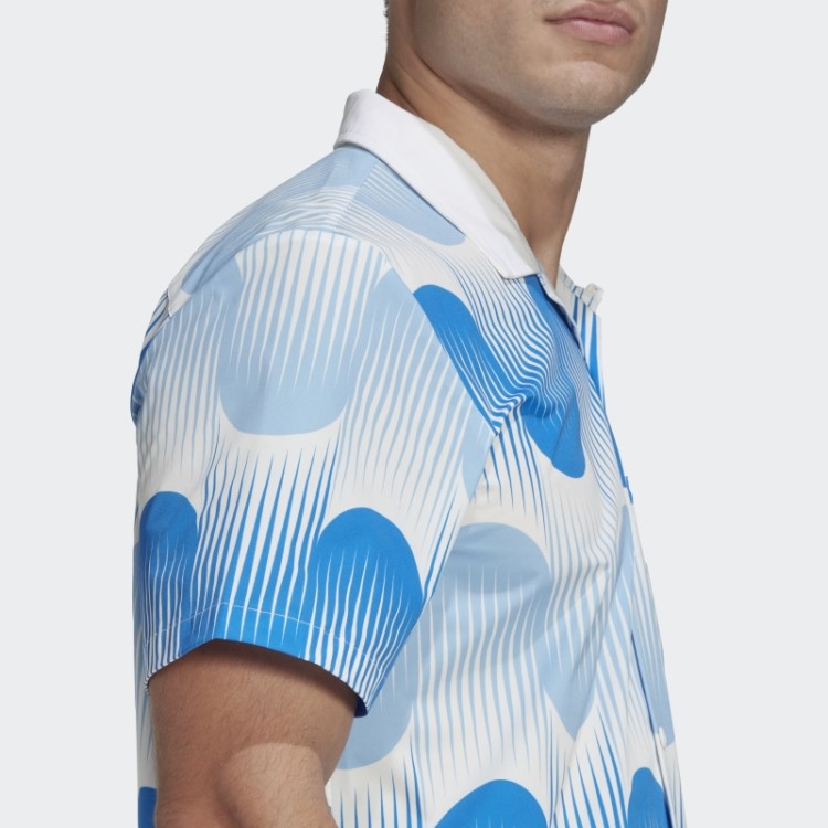 Camisa ícone Da Espanha Adidas Bahia Azul Claro