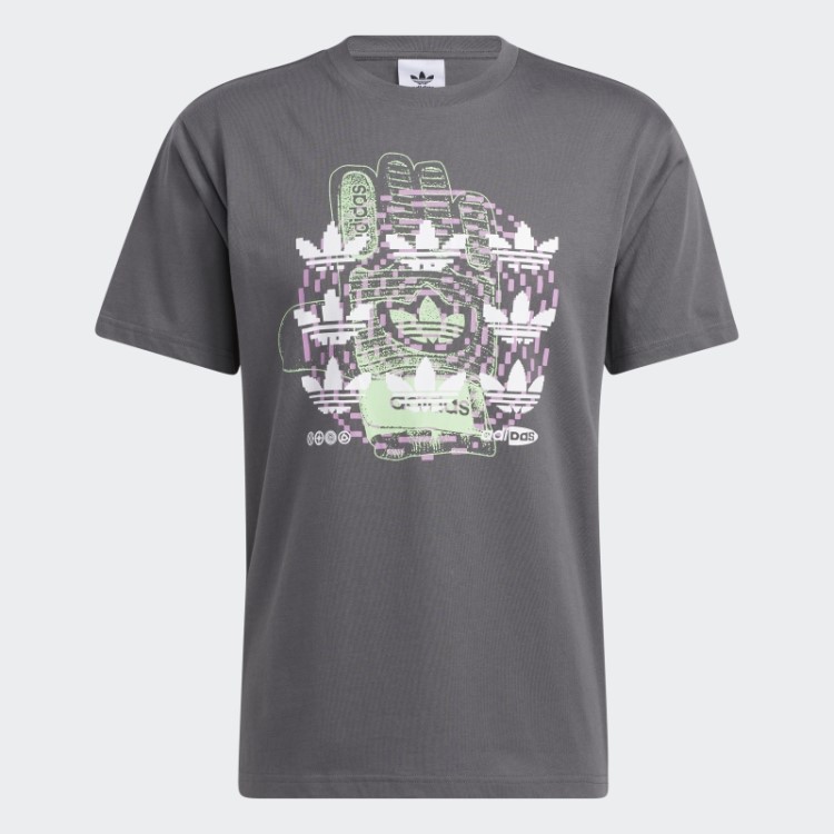 Camiseta Hypersport Multi Trefoil Cinza Adidas