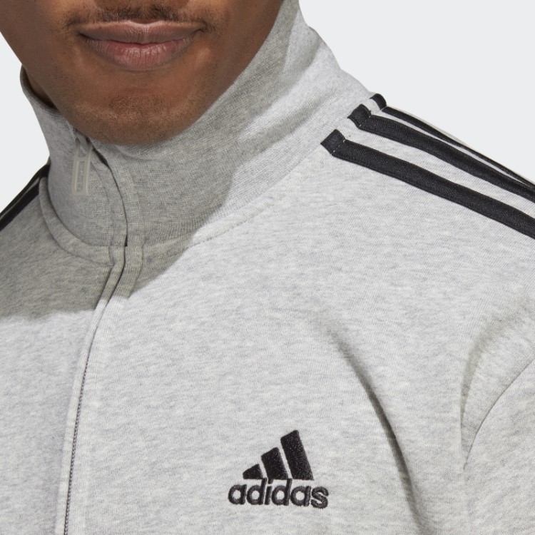 Fato De Treino French Terry Básico Adidas Com As 3 Riscas