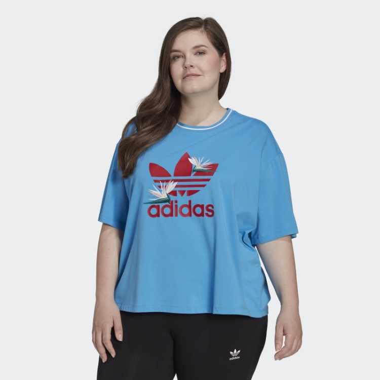 Camiseta Solta Azul Thebe Magugu (tamanho Grande) Adidas
